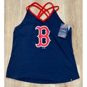 NWT Women's Fabatics Boston Red Sox Crisscross Tank - Medium - Navy Blue